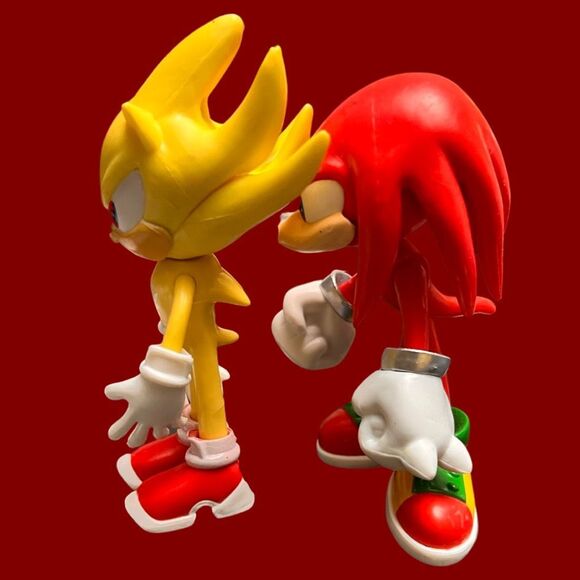 5 PC Set Tall Sonic The Hedgehog with Movable Joint Toys Sega 4” Figures B2 - Picture 5 of 5